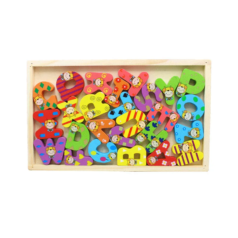 3D Wooden Multi-color Letters Learning Board