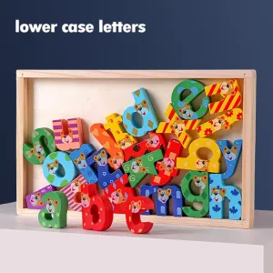 3D Wooden Multi-color Letters Learning Board