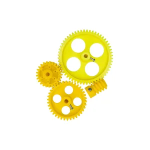 4pcs Yellow Plastic Gear 56 Tooth   38 Tooth   26 Tooth   6 Tooth Combo