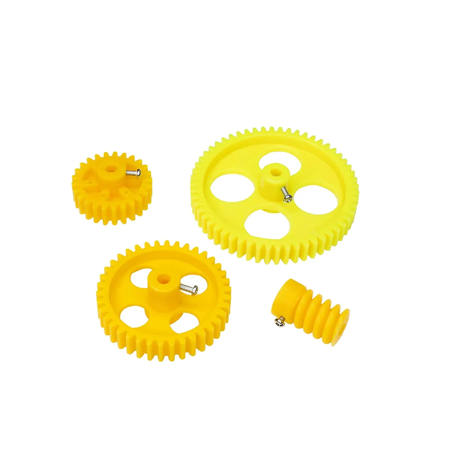 4pcs Yellow Plastic Gear 56 Tooth   38 Tooth   26 Tooth   6 Tooth Combo