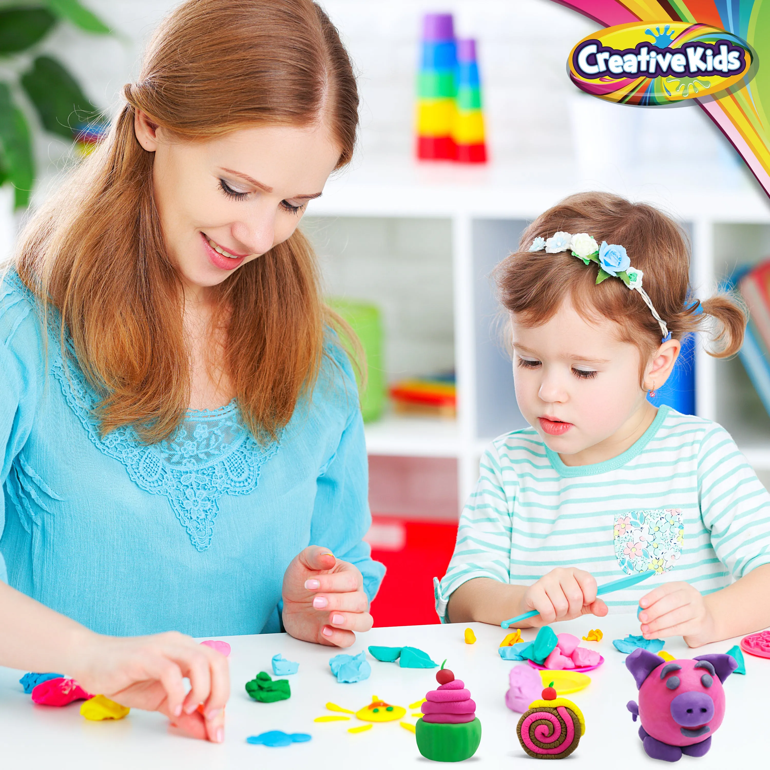 50 Pack Of Air Dry Clay Modeling Crafts Kit