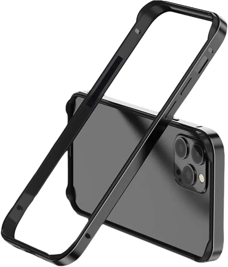 Aluminium Metal Bumper Frame Soft Inner Silicone Case for IPhone