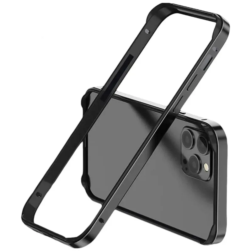 Aluminium Metal Bumper Frame Soft Inner Silicone Case for IPhone