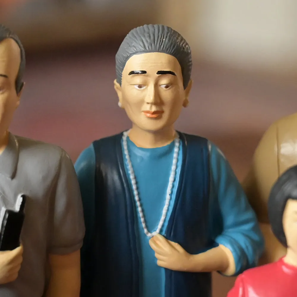 Asian Pretend Play Vinyl Family Figurines | 8 Piece Set