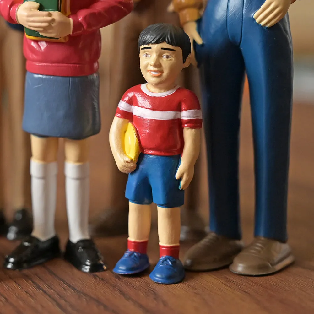 Asian Pretend Play Vinyl Family Figurines | 8 Piece Set