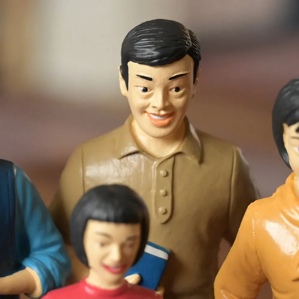 Asian Pretend Play Vinyl Family Figurines | 8 Piece Set