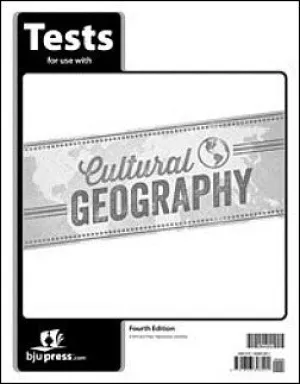 BJU Press Cultural Geography Test, 4th Edition