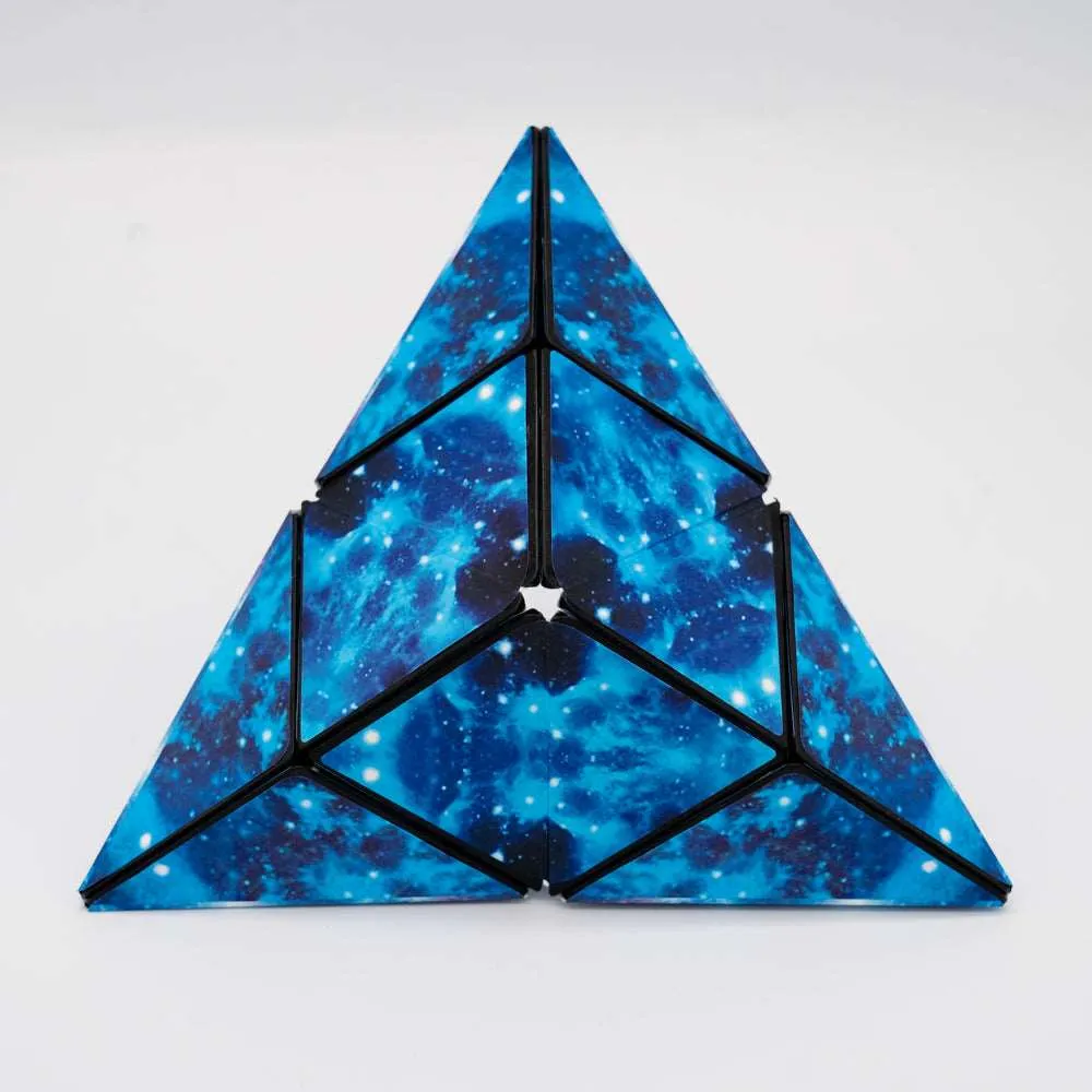 Blue Energy Shape-Shifting Puzzle Cube - Transforming Fun in 72 Ways!