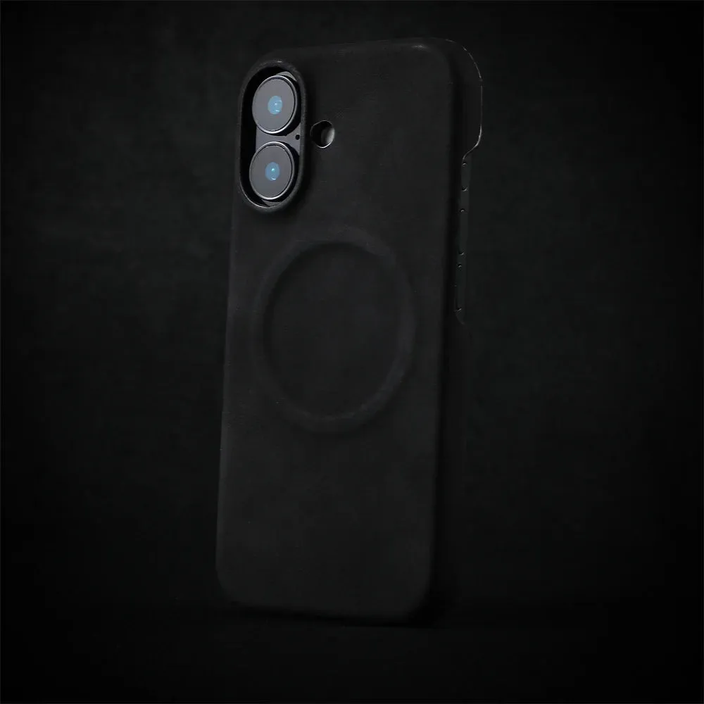 Business Sheepskin Leather Magnetic Phone Case For iPhone