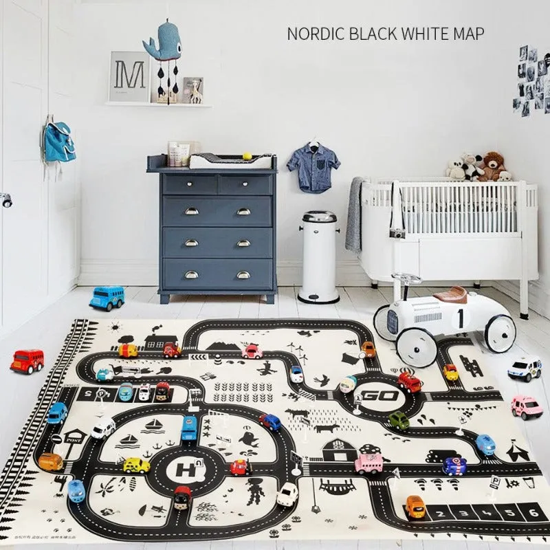 City Scene Car Park Floor Play Mat