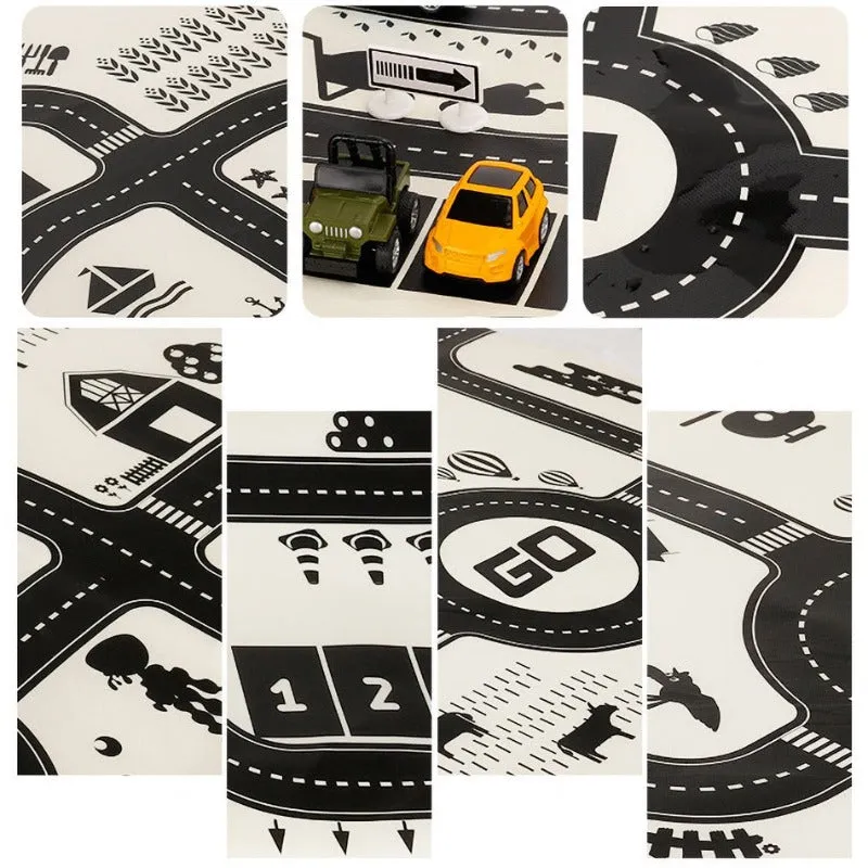 City Scene Car Park Floor Play Mat