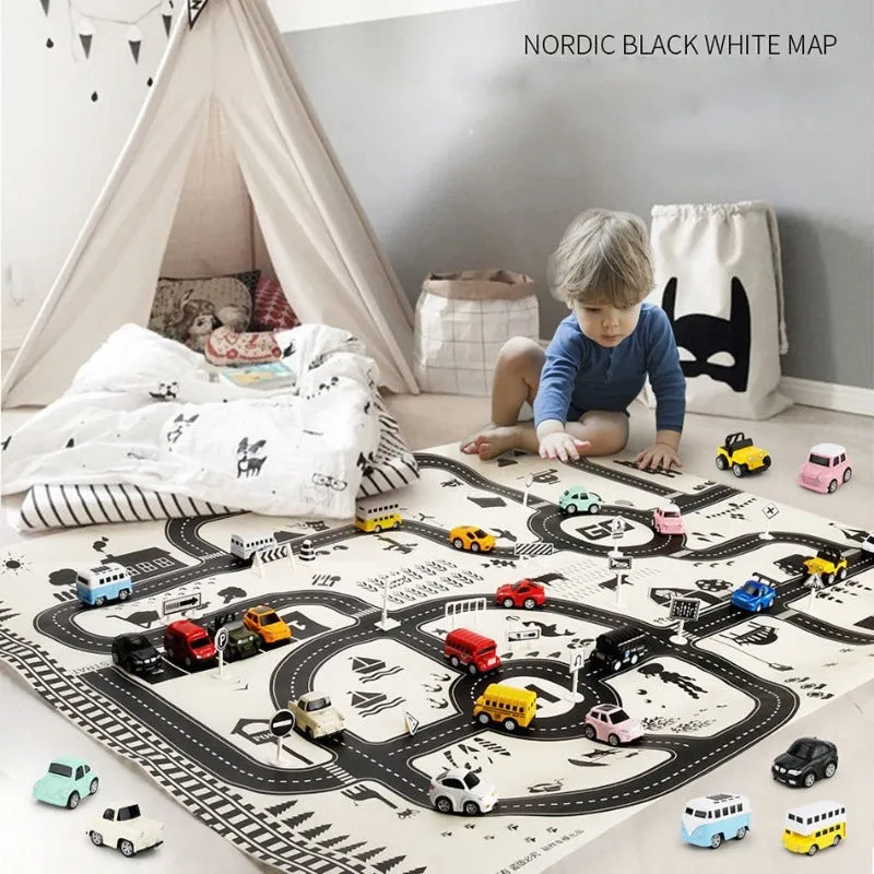 City Scene Car Park Floor Play Mat