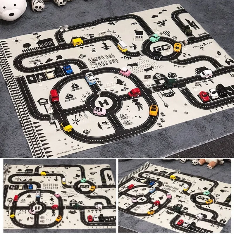 City Scene Car Park Floor Play Mat