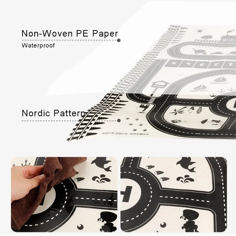 City Scene Car Park Floor Play Mat