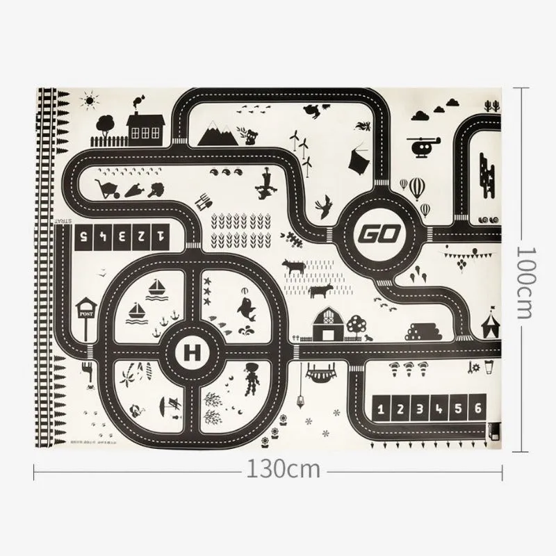 City Scene Car Park Floor Play Mat