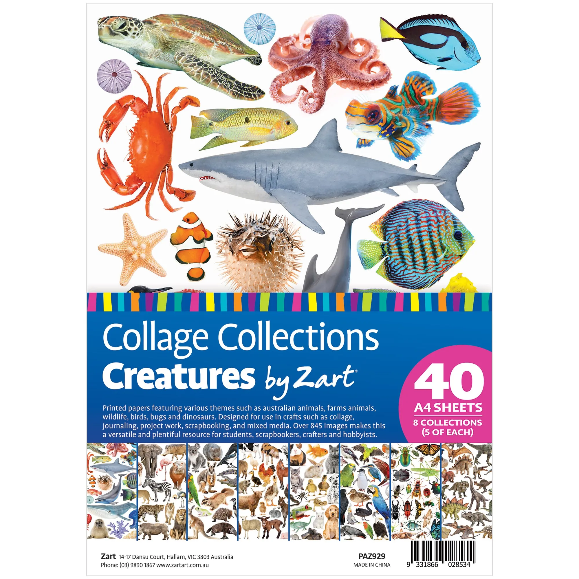 Collage Collections Creatures Pack of 40