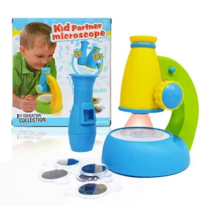 Creative Science Activity Home School Science Educational Toy Gift Refined Biological Microscope For Kids Children