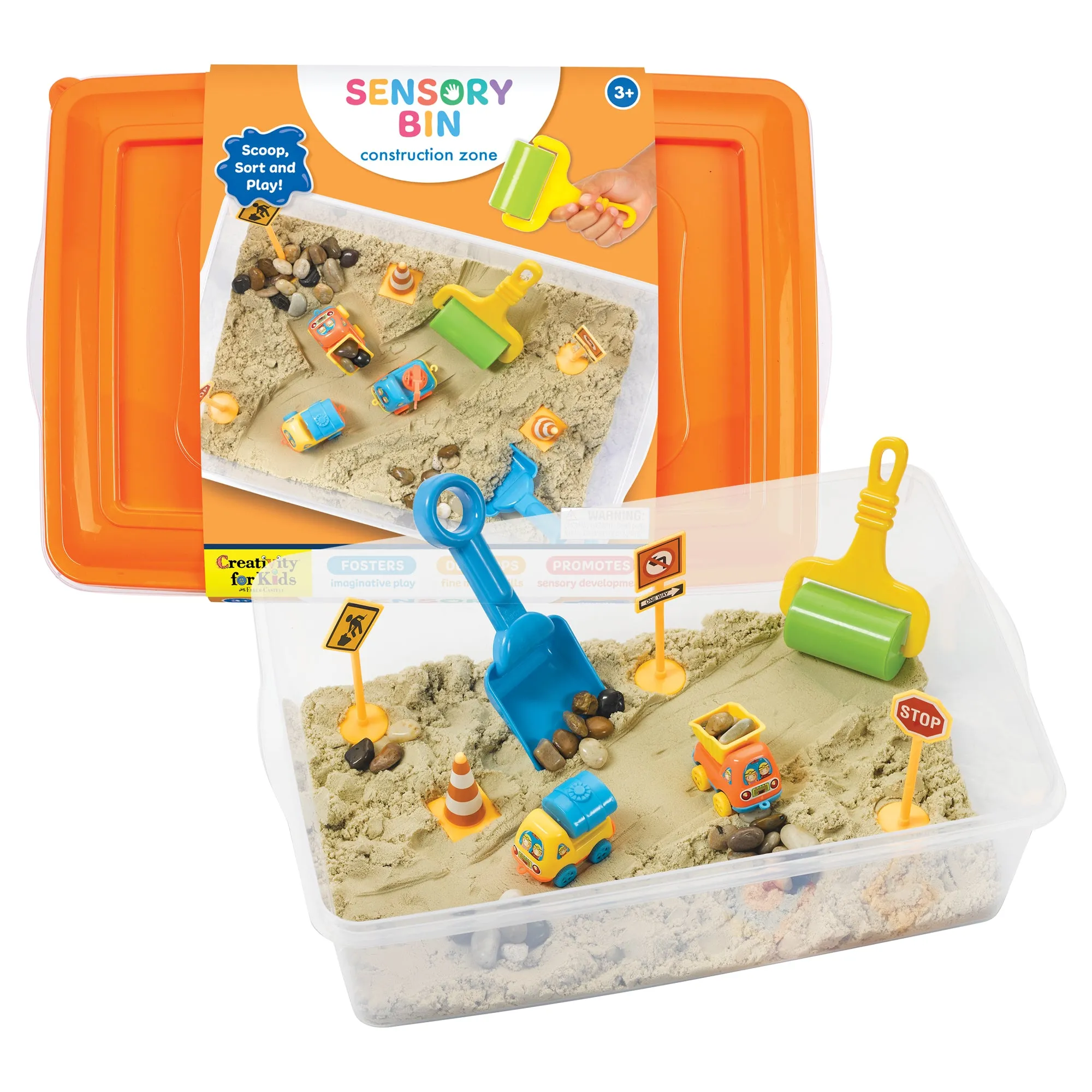Creativity for Kids Sensory Bin - Construction Zone
