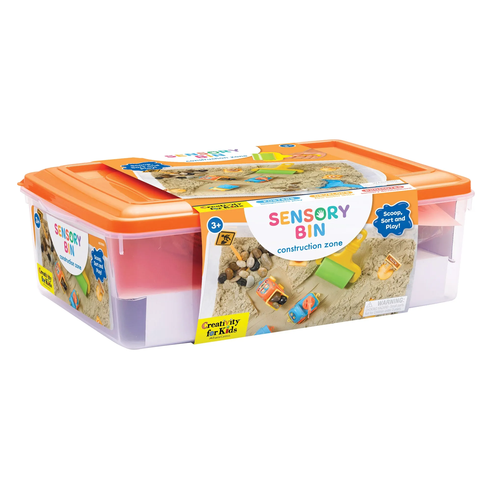 Creativity for Kids Sensory Bin - Construction Zone