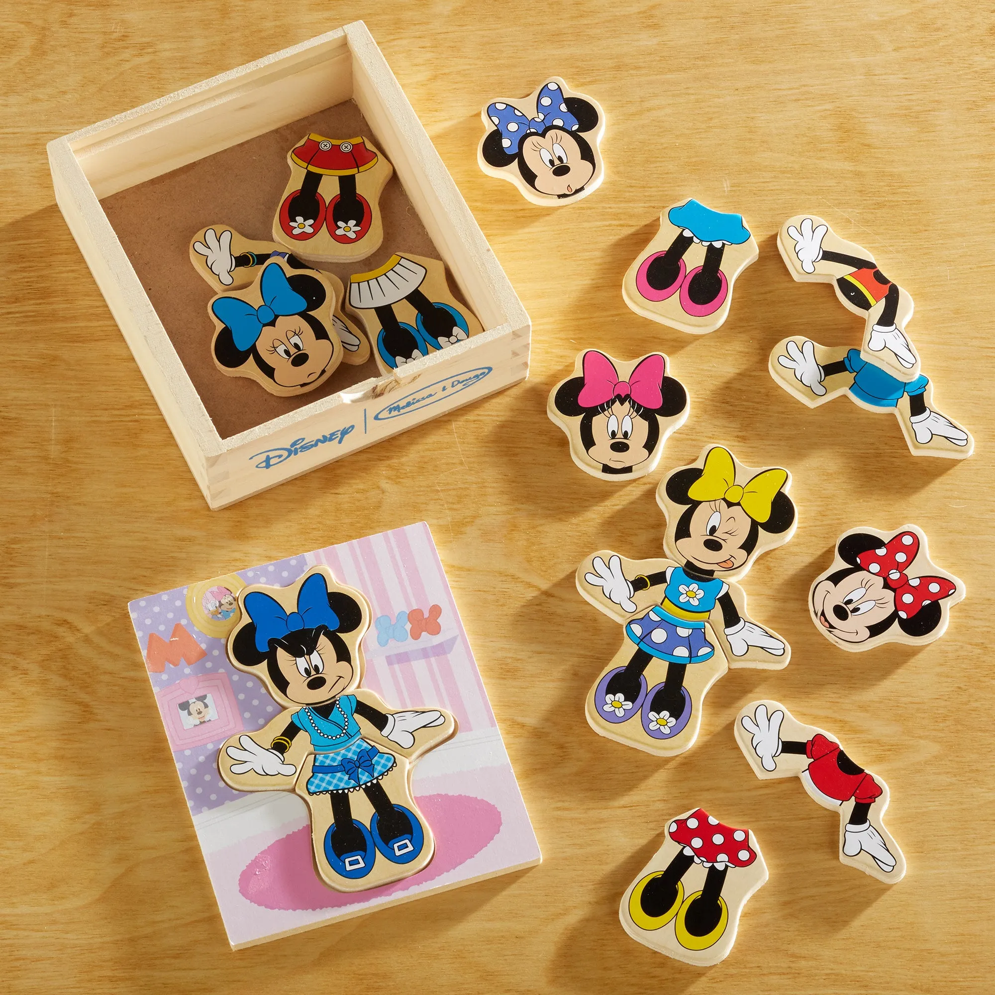 Disney Minnie Mouse Wooden Mix & Match Dress-Up Puzzle