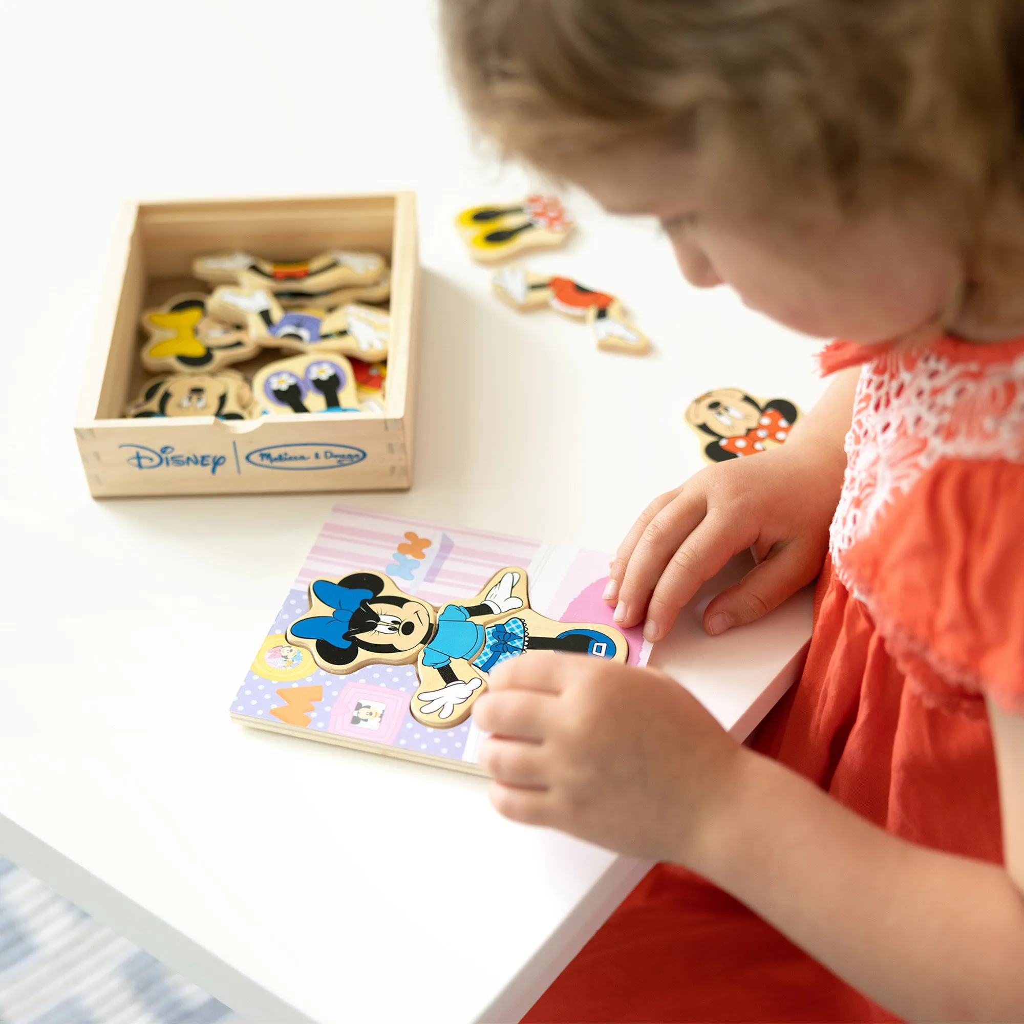 Disney Minnie Mouse Wooden Mix & Match Dress-Up Puzzle