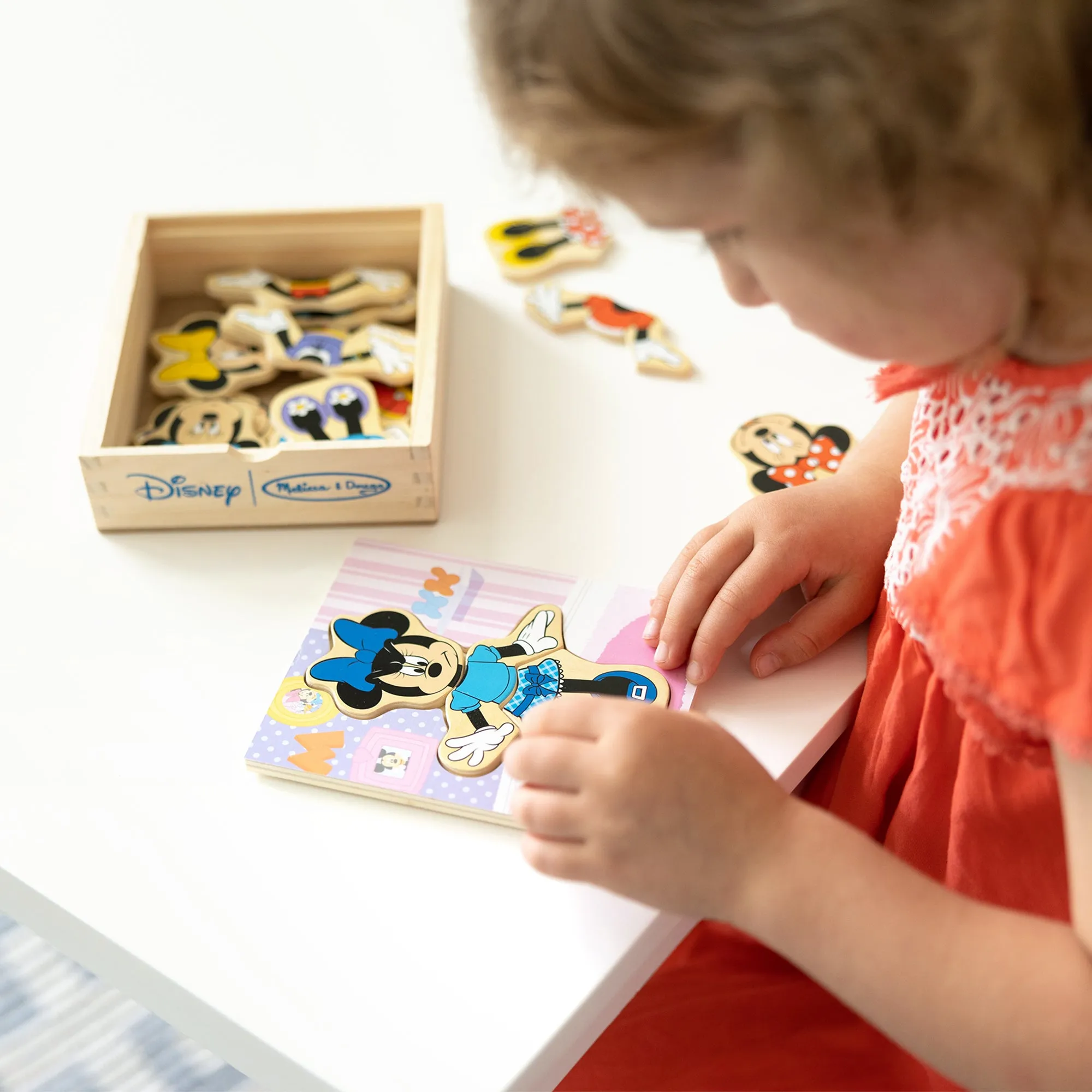 Disney Minnie Mouse Wooden Mix & Match Dress-Up Puzzle