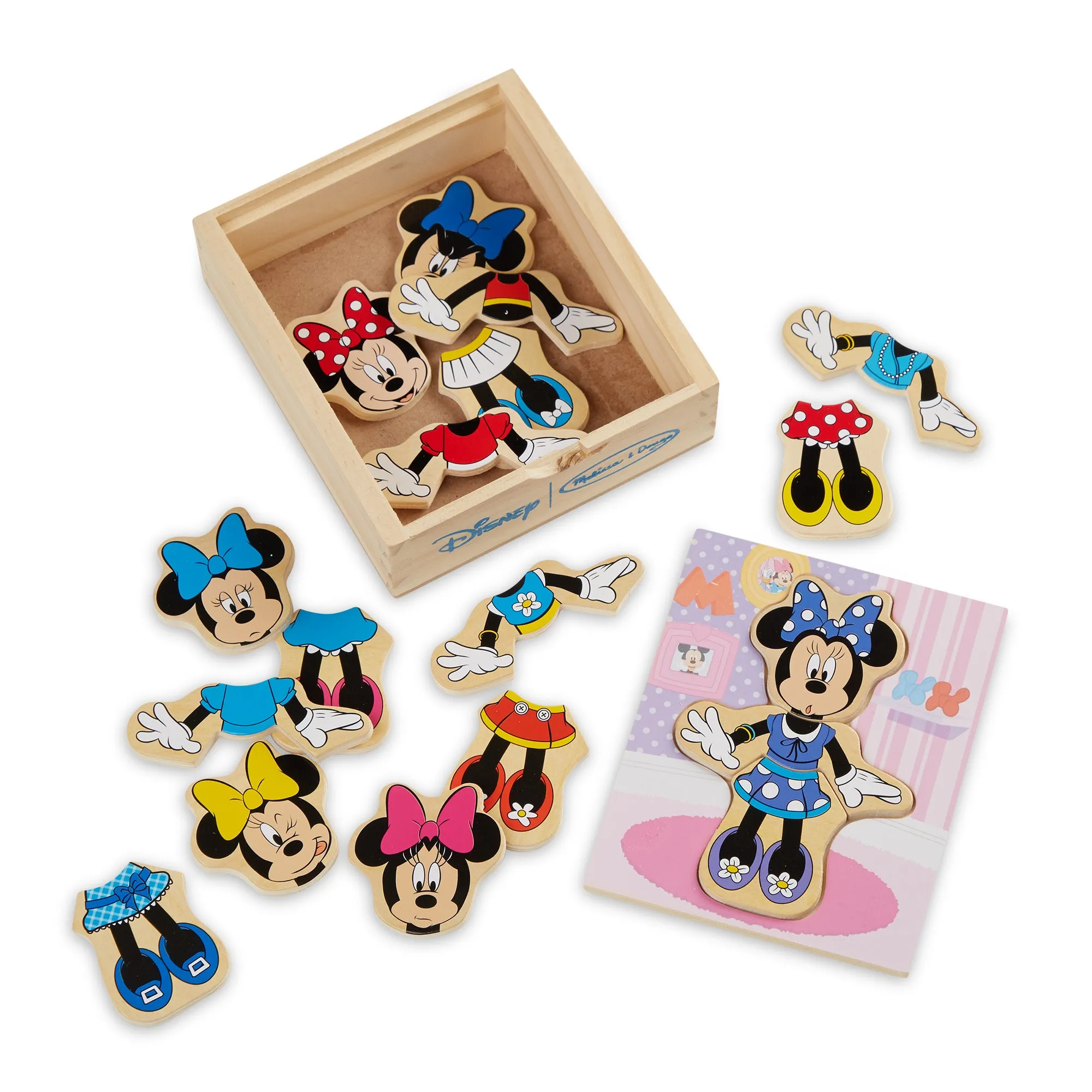 Disney Minnie Mouse Wooden Mix & Match Dress-Up Puzzle