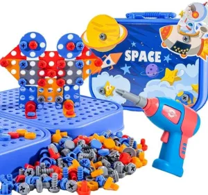 DIY Space 5in1 3D Electric Drill Screw Creative Kit - 59A