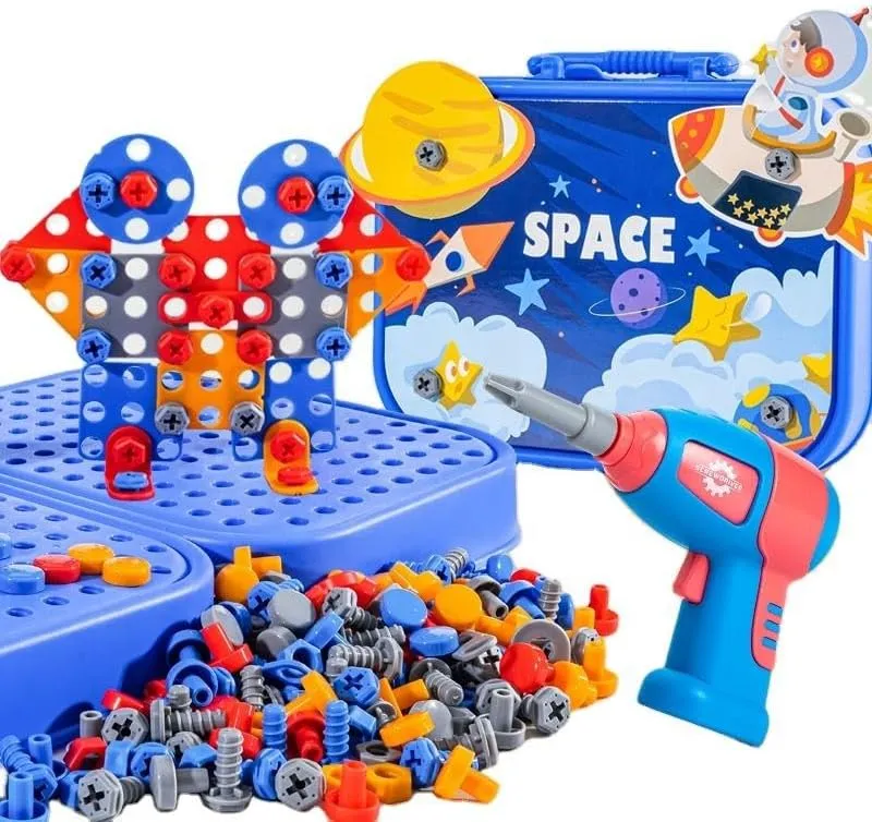 DIY Space 5in1 3D Electric Drill Screw Creative Kit - 59A