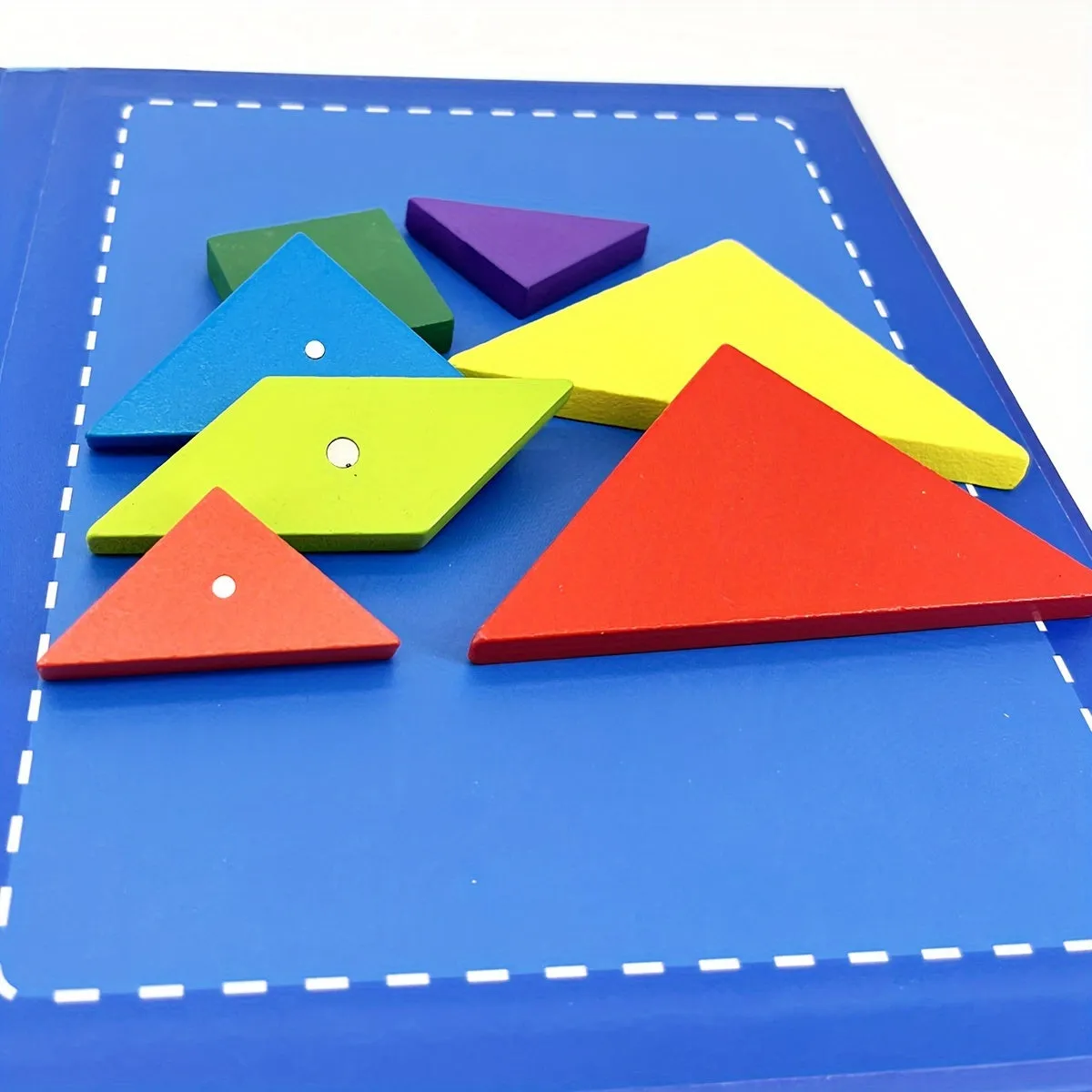 Fun 3D Wooden Tangram Puzzle Book for Kids Learning Boost