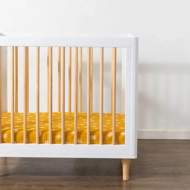 Golden Hour Organic Muslin Mini Crib Sheet