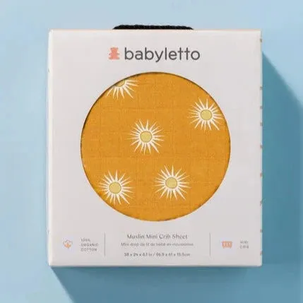 Golden Hour Organic Muslin Mini Crib Sheet