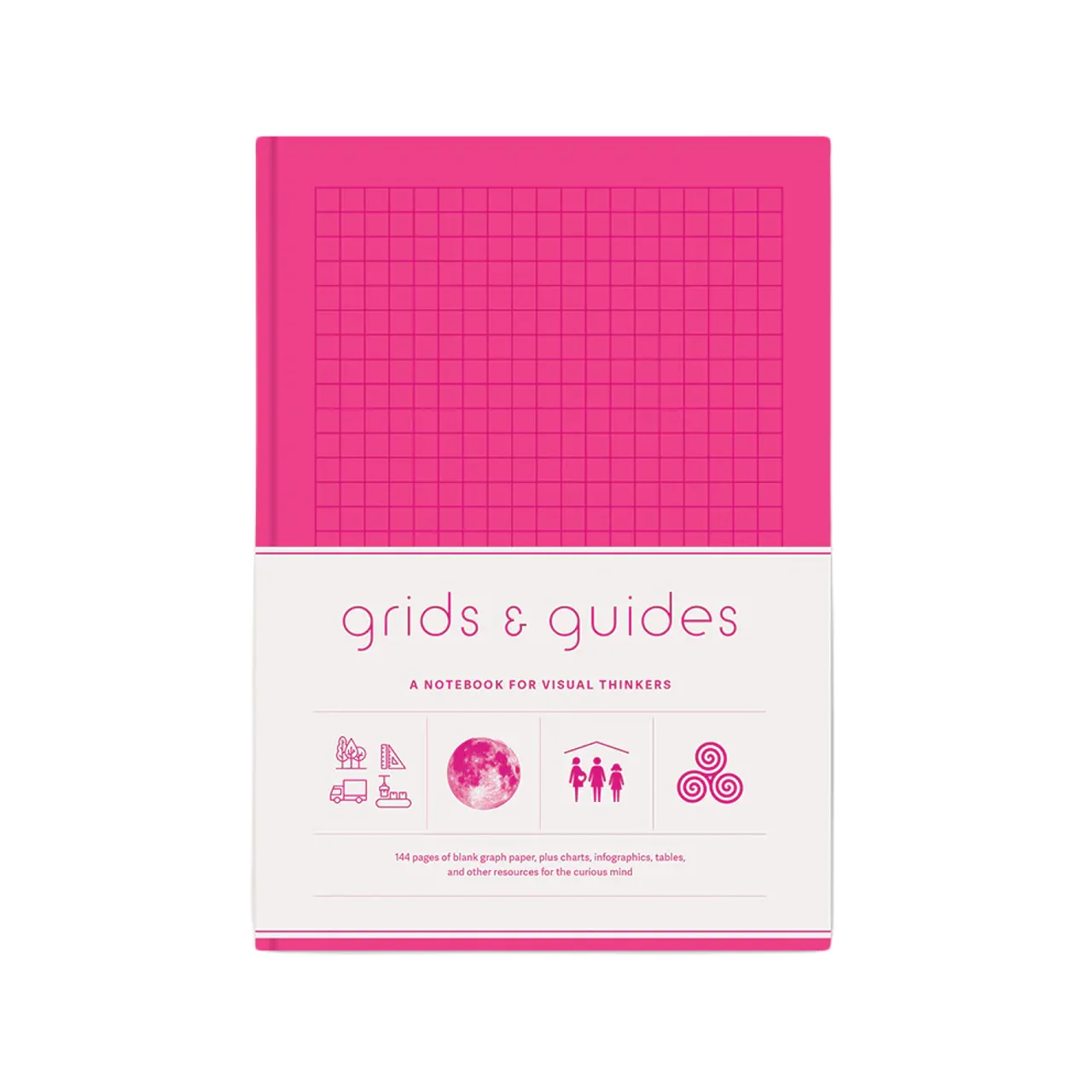 Grids And Guides Pink Notebook