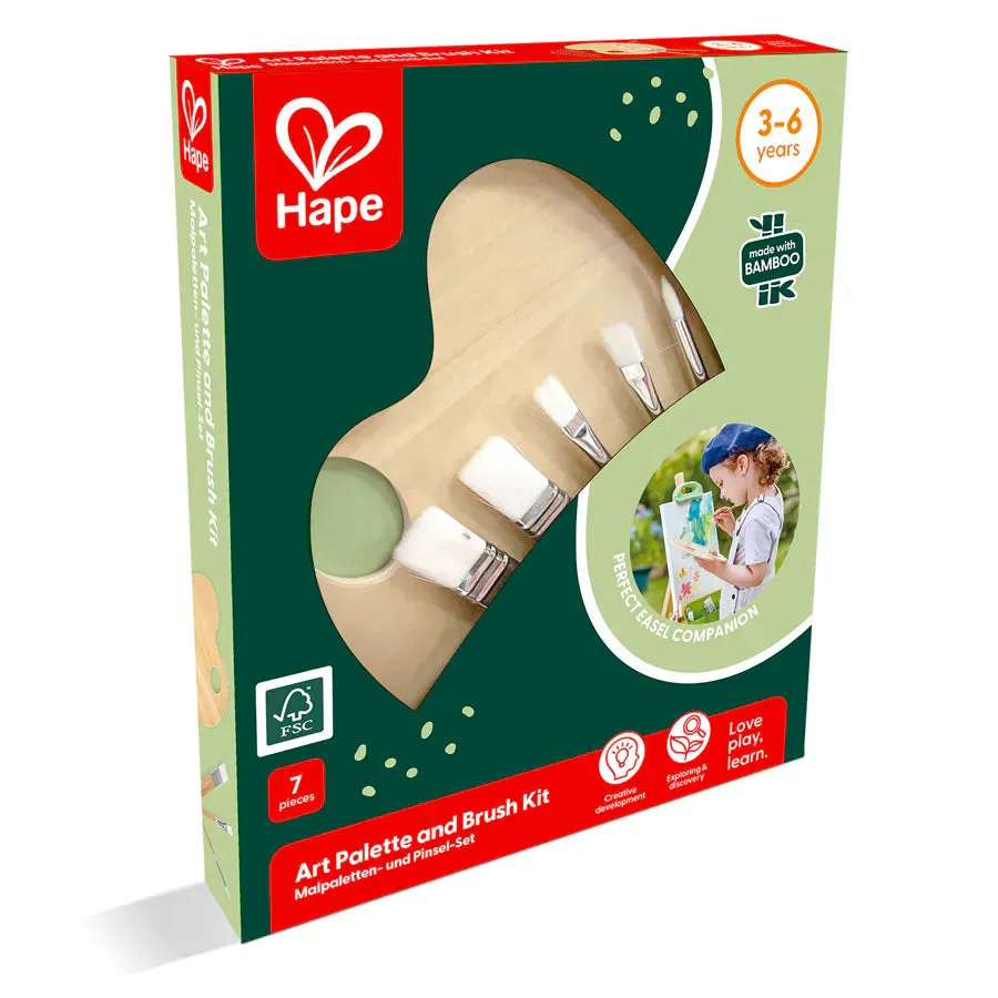 Hape Art Palette And Brush Kit