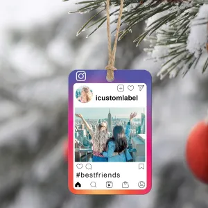 Instagram Christmas Ornament