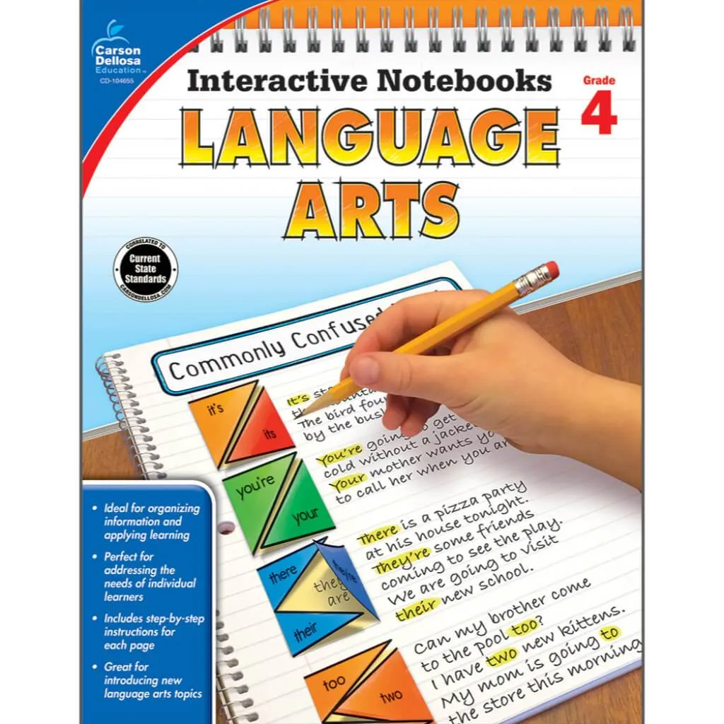 Interactive Notebooks: Language Arts Resource Book Grade 4