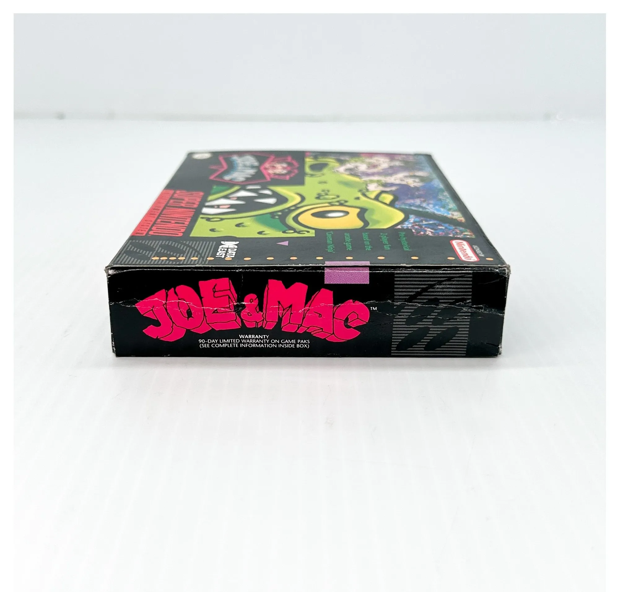 Joe & Mac - SNES Game - Complete in Box - Great Condition!
