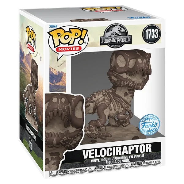 Jurassic Park - Velociraptor Fossil 6 Inch US Exclusive Pop! Vinyl