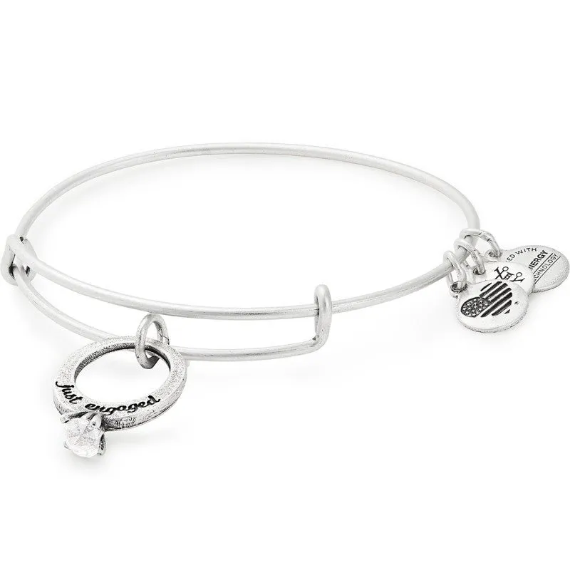 Just Engaged Charm Bangle