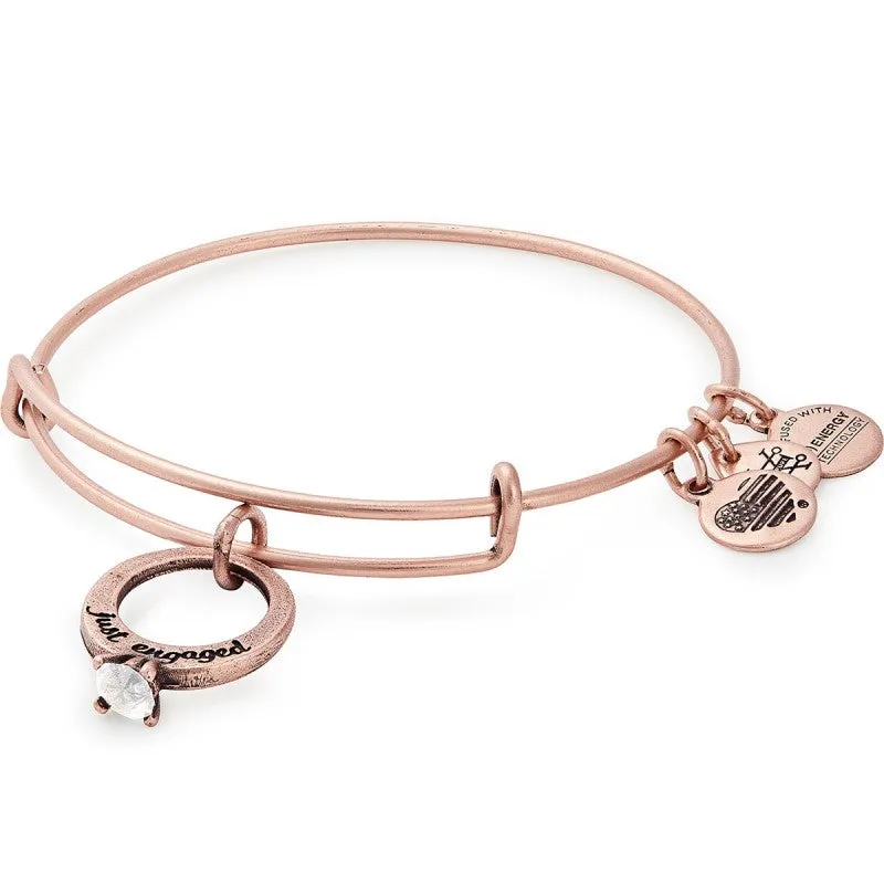Just Engaged Charm Bangle