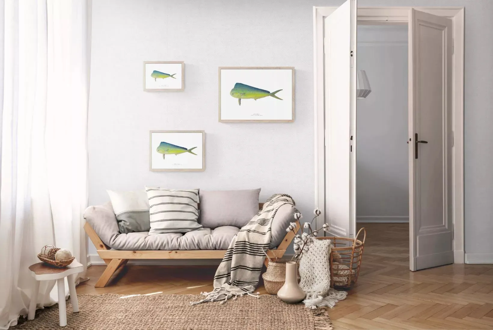 Mahi Mahi, Coryphaena hippurus (Linnaeus, 1758) - Fine Art Print