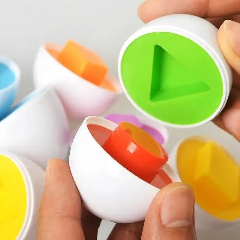 Matching Eggs Color Recognition & Shape 6 Pieces - F24
