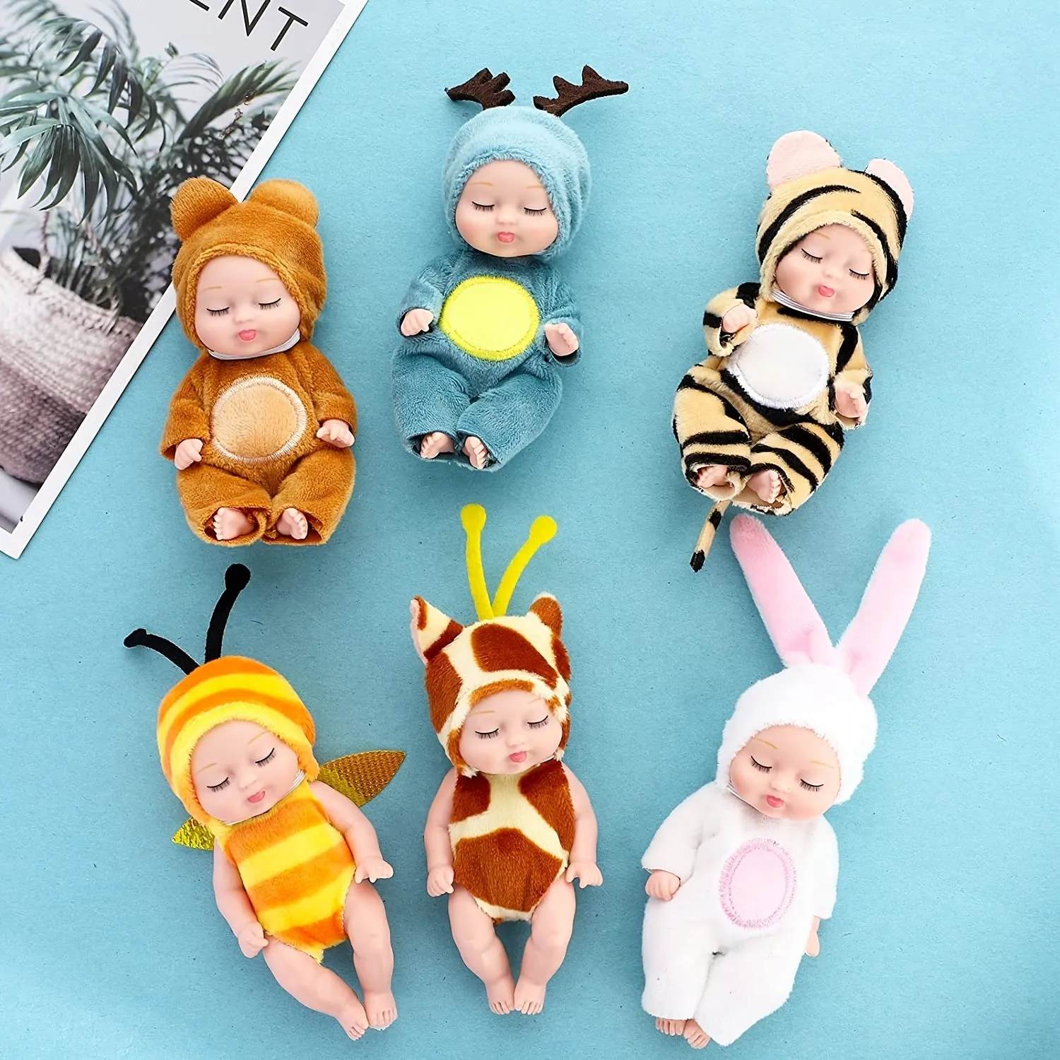 Mini Reborn Baby Doll Adorable Washable Realistic Toy for Holidays