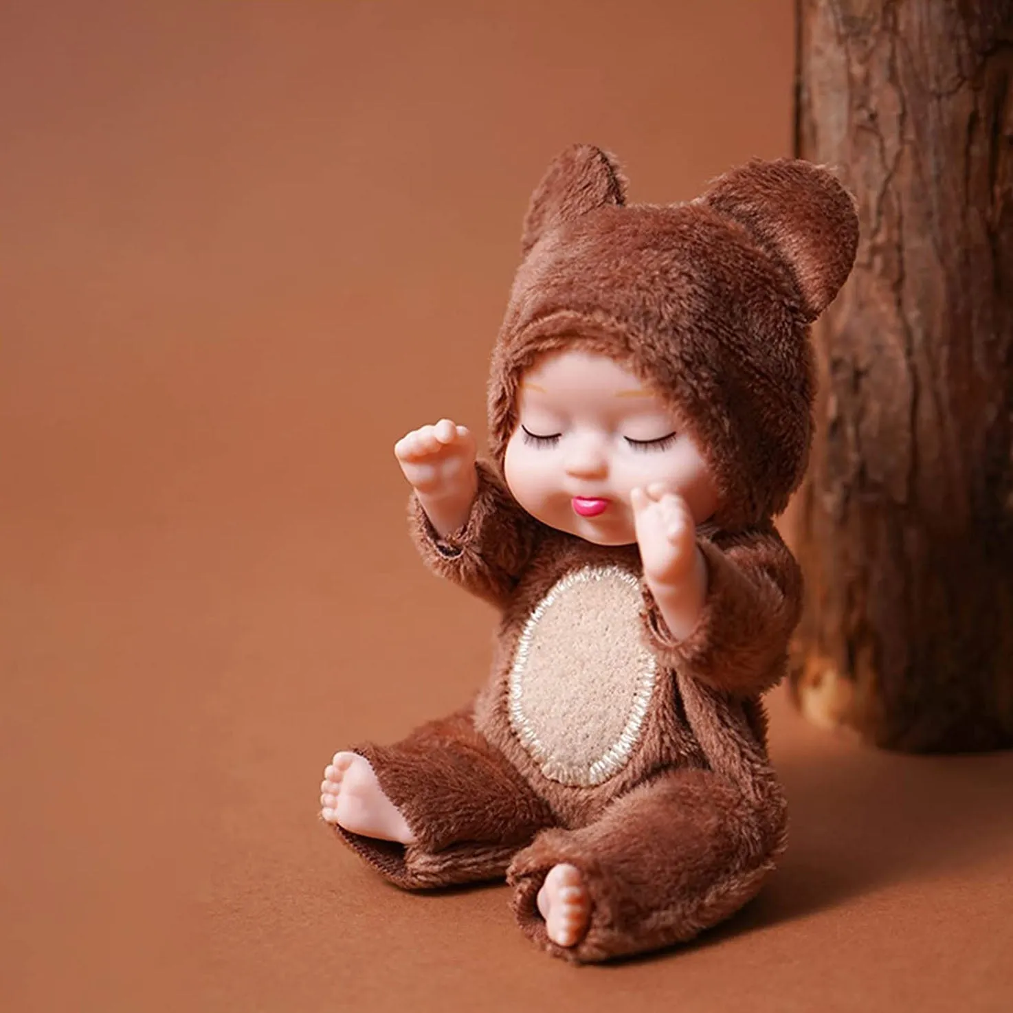 Mini Reborn Baby Doll Adorable Washable Realistic Toy for Holidays