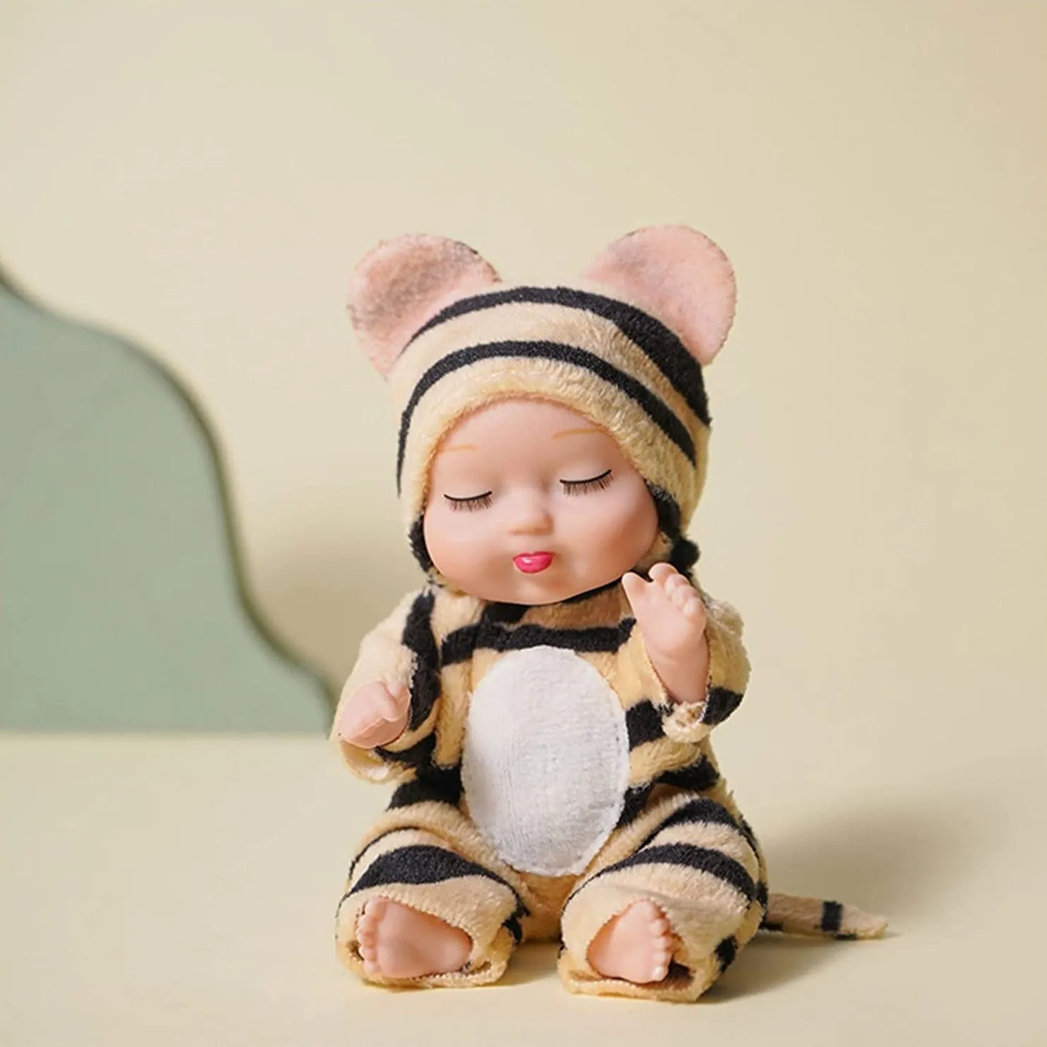 Mini Reborn Baby Doll Adorable Washable Realistic Toy for Holidays