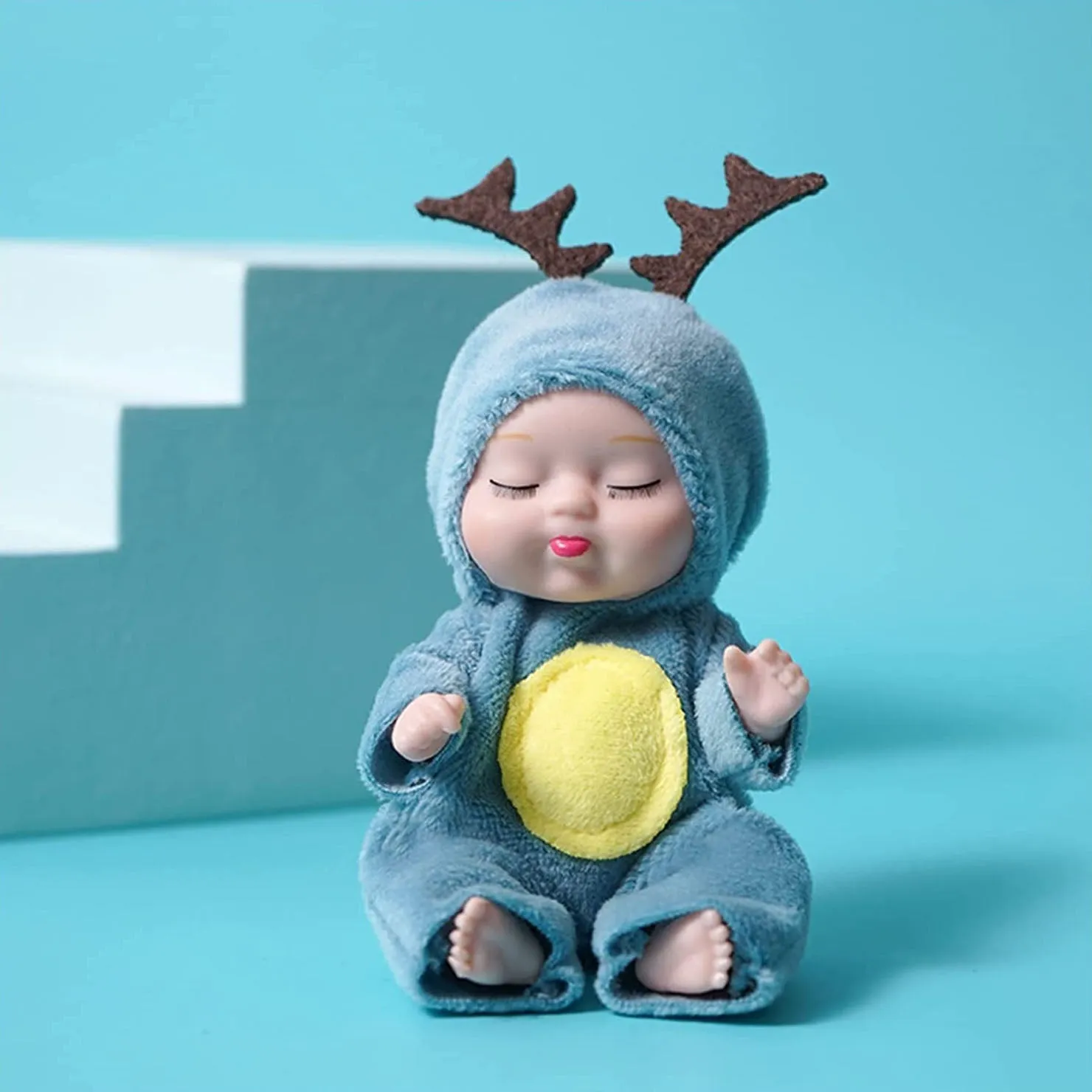 Mini Reborn Baby Doll Adorable Washable Realistic Toy for Holidays