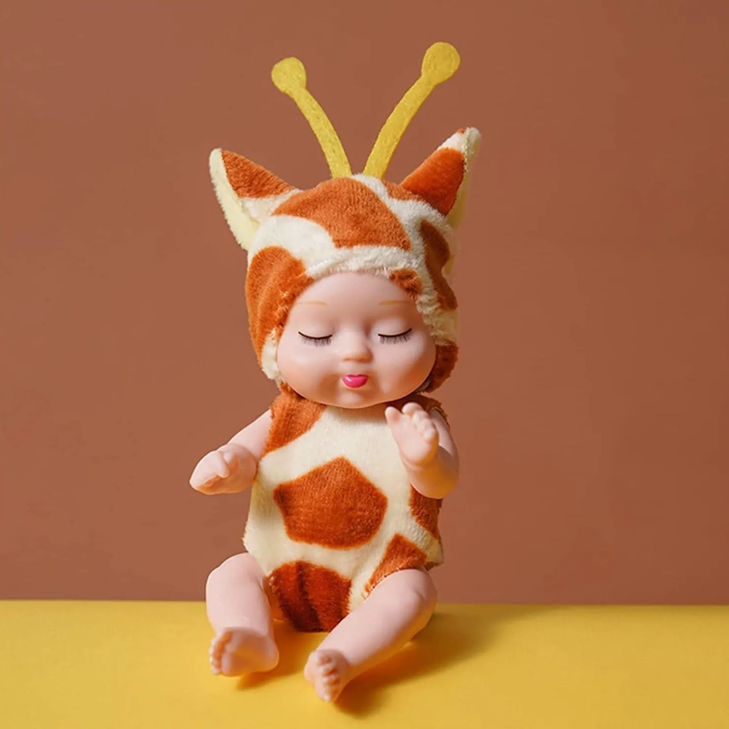 Mini Reborn Baby Doll Adorable Washable Realistic Toy for Holidays