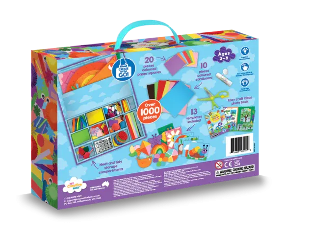 MY CREATIVE BOX FIRST CRAFTS GARDEN COLLAGE SENSORY CRAFT BOX