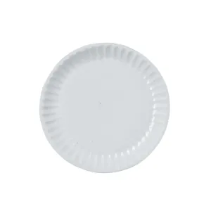Nathalie Matte White Scallop Salad/Desert Plate, Set of 4