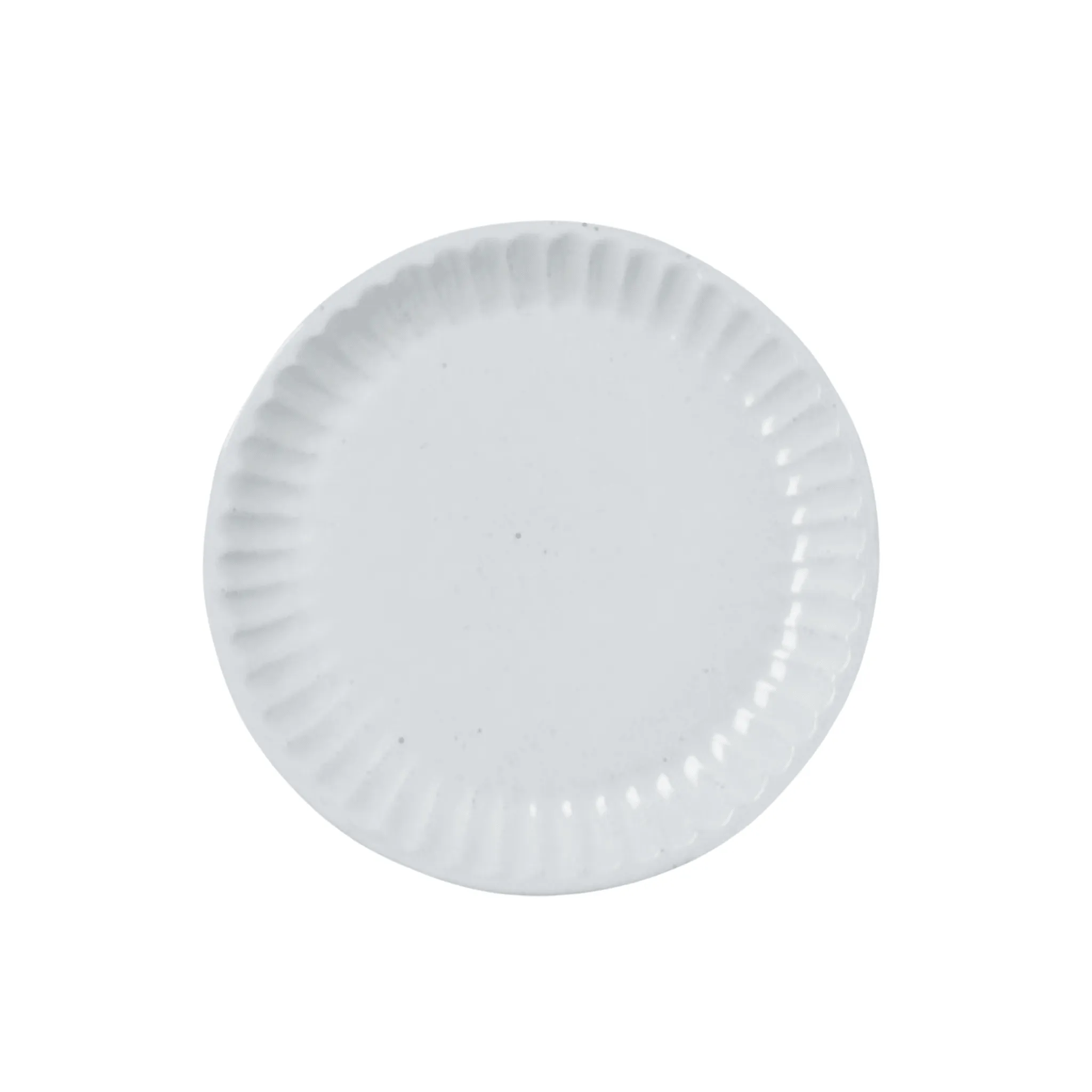 Nathalie Matte White Scallop Salad/Desert Plate, Set of 4